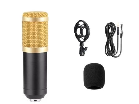 BM-800 Condenser Microphone Kit with Mount and Pop Filter for Studio Recording Broadcasting Hot on Sale