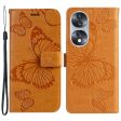 KT Imprinting Flower Series-2 for Honor 70 5G Magnetic Clasp PU Leather Mobile Phone Case Imprinted Butterfly Pattern Stand Wallet Cover Discount