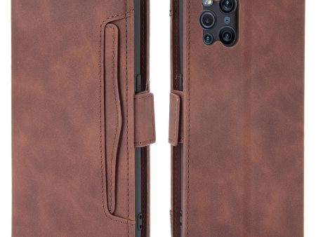 Leather Wallet Protective Case with Multiple Card Slots for Oppo Find X3 Pro   Oppo Find X3 Online now