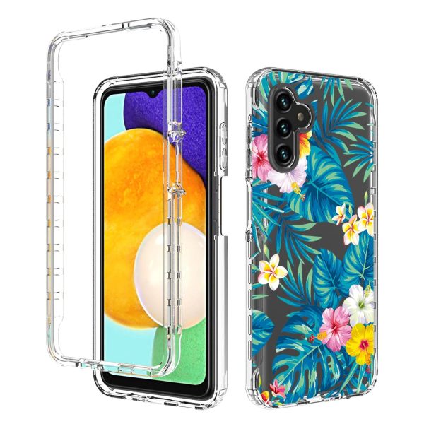 Pattern Printing Clear Phone Case For Samsung Galaxy A13 5G, PC Frame + TPU Cover 2-in-1 Protective Phone Cover Cheap