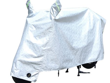 Windproof Motorcycle Cover Waterproof Motorbike Cover Outdoor E-Scooter Protection Shelter with Reflective Design, Size: S For Sale