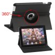 360 Degree Rotating Litchi Surface Leather Case Cover with Stand for iPad 2 3 4 Supply