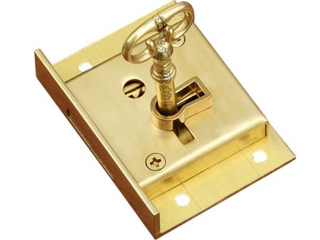 T4503 Vintage European Style Antique Brass Drawer Lock Wooden Boxes Safe Locks Furniture Cabinet Lock with Key Hot on Sale