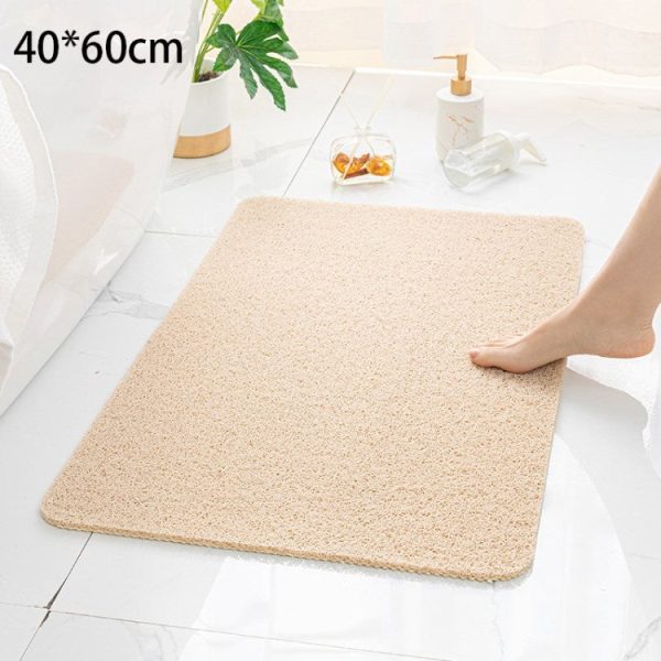 45x75cm Non-Slip Bathroom Shower Rug Carpet Durable Wear-Resistant PVC Bath Mat Online Sale