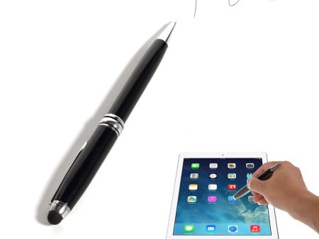 Black 2-in-1 Stylus Touch Pen + Ballpoint Pen for iPhone 6 iPad Samsung Sony HTC Sale