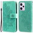 For Xiaomi Redmi Note 12 Pro 5G PU Leather Magnetic Closure Flower Imprinted Case Stand Feature Wallet Full Body Protective Phone Cover Shell with Strap on Sale