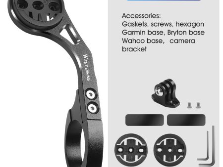 WEST BIKING YP0719308 Bicycle Computer Mount Holder Aluminum Alloy Bike Handlebar Computer Bracket for Garmin   Bryton   Wahoo Cheap