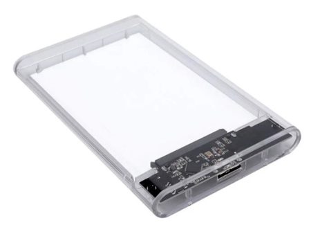 2.5   External Hard Drive Enclosure USB 3.0 to SATA Clear Hard Disk Case for Mac OS and Windows, Supporting Max 6TB Supply