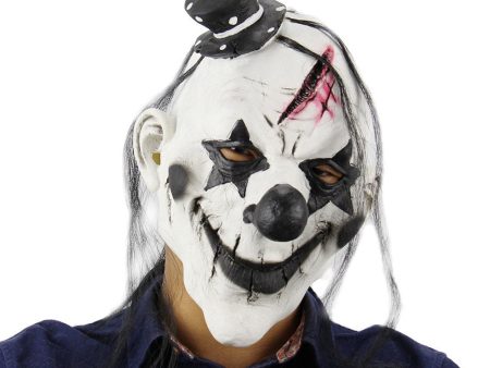 Full Head Creepy Clown Mask Made of Latex for Horror Effect Online