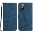 For Xiaomi Redmi Note 11 4G (MediaTek)   10 4G (2021)   10 2022 4G   10 Prime Lines Imprinted Protective Case Retro Skin-touch PU Leather Phone Stand Wallet Cover Supply