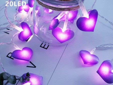 1.5m 10 Lights Heart-Shaped LED String Light Valentines Day Christmas Party Decoration for Girl s Bedroom Hot on Sale