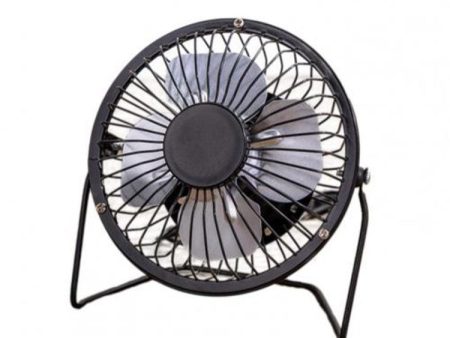 Wrought Iron Portable Table Fan 4 inch Mini Cooling Fan for Office Fan Support 360-Degree Adjustable For Sale