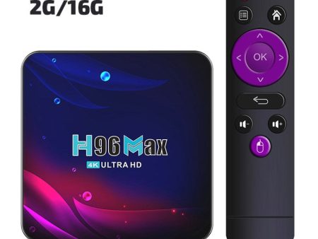 H96 MAX Android 11 Smart TV Box EU Plug 4K HD WiFi 2.4G   5.0G Bluetooth USB 3.0 HDR Media Player on Sale