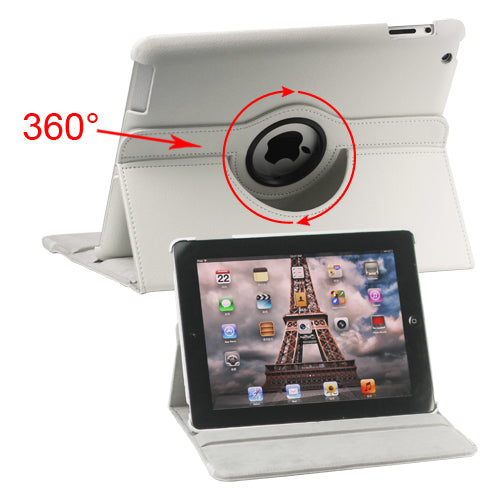 360 Degree Rotating Litchi Surface Leather Case Cover with Stand for iPad 2 3 4 Supply