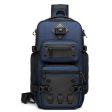 OZUKO 9585 Sling Chest Bag Large Capacity Outdoor Sports Tactical Waterproof Crossbody Shoulder Bag on Sale