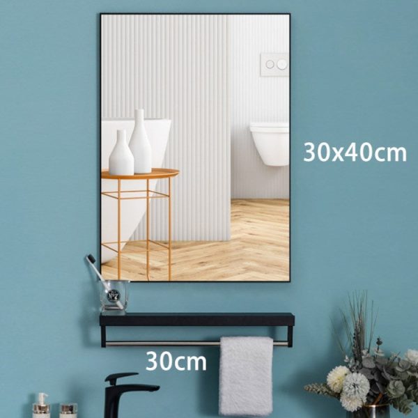 HD Exquisite Explosion-proof Bathroom Makeup Mirror with Towel Holder Online Sale