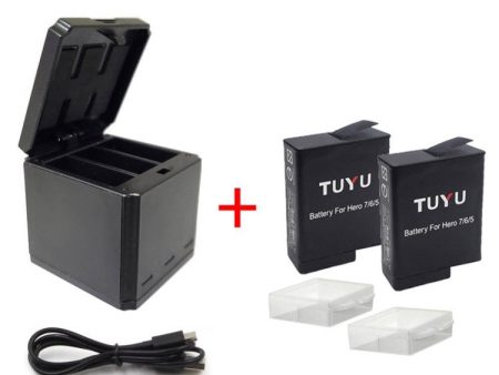 TUYU Camera Battery Charger for GoPro Hero 5 6 7 Black USB Battery Adapter Online