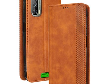 For Blackview BV7100 4G Retro Texture PU Leather Wallet Case Imprinted Pattern Stand Magnetic Absorption Folio Phone Cover Online Sale