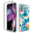 Transparent PC Frame + TPU Phone Case For Motorola Moto G 5G 2022, 2-in-1 Stylish Pattern Printing Cell Phone Protective Back Cover Cheap