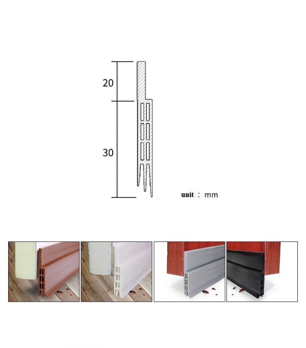 Under Door Draft Stopper Weather Stripping Door Bottom Seal Strip For Sale