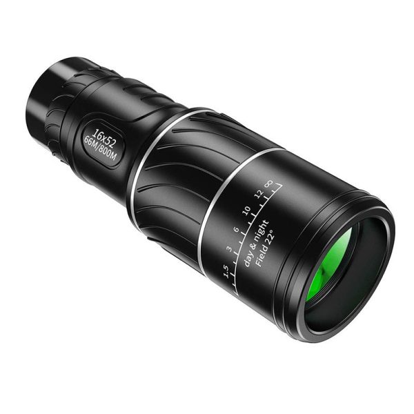 AM-D20 16x52 HD Portable Monocular 66   8000M Optics Zoom Telescope Bak4 Prism Compact Scope Online Sale