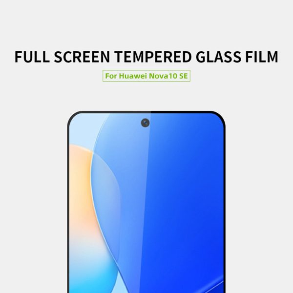 MOFI JK Tempered Glass Film Series-1 for Huawei nova 10 SE 4G Sensitive Touch Screen Protector Full Coverage Full Glue High Aluminum-silicon Glass Film Fashion