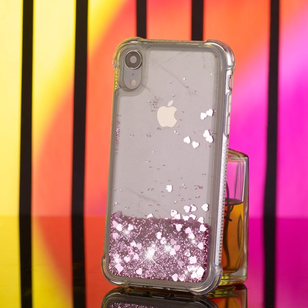 Glitter Powder Quicksand Shockproof TPU Cellphone Casing for iPhone XR 6.1 inch Online Sale