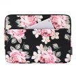 CANVASARTISAN H40-11 Shockproof Carrying Case for 14-inch Laptops Portable Storage Bag Rose Pattern Printed Sleeve Bag with Outer Pouch For Discount