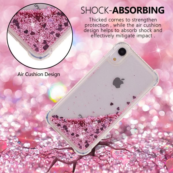 Glitter Powder Quicksand Shockproof TPU Cellphone Casing for iPhone XR 6.1 inch Online Sale