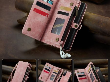 CASEME 008 Series for Samsung Galaxy S20 5G   4G Multifunctional Detachable Magnetic Absorption Cell Phone Case Anti-scratch Wallet Stand Split Leather Cover Sale