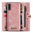 CASEME 008 Series for Samsung Galaxy A50   A50s   A30s Split Leather Phone Case 2-in-1 Detachable Zipper Wallet Stand Cover For Discount