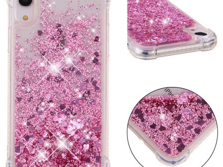 Glitter Powder Quicksand Shockproof TPU Cellphone Casing for iPhone XR 6.1 inch Online Sale