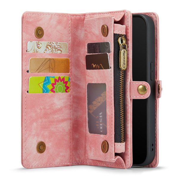 CASEME 008 Series Protective Cover for iPhone XR 6.1 inch, 2-in-1 Multi-slot Wallet Vintage Split Leather Case Hot on Sale