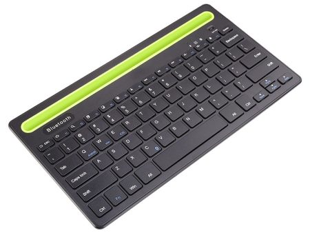 RK-908 Mobile Phone Tablet Universal Keyboard 87-Keys Mini Bluetooth Keyboard with Slot for iPad Portable Wireless Keyboard Support Dual Channel Cheap