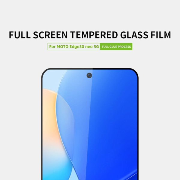 PINWUYO JK Tempered Glass Film Series-2 for Motorola Edge 30 Neo 5G Full Cover Anti-explosion HD Clarity Full Glue Screen Protector Fashion