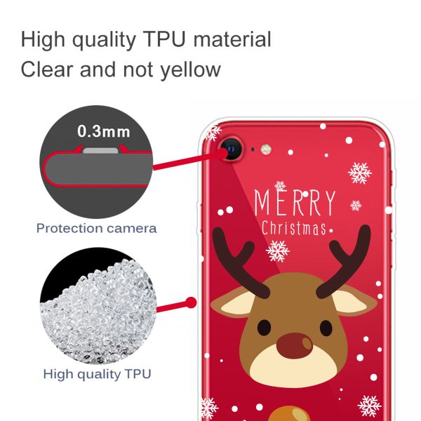 Christmas Style Pattern Printing TPU Phone Case for iPhone 7 8 SE (2020) SE (2022) For Cheap