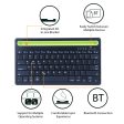 RK-908 Mobile Phone Tablet Universal Keyboard 87-Keys Mini Bluetooth Keyboard with Slot for iPad Portable Wireless Keyboard Support Dual Channel Cheap