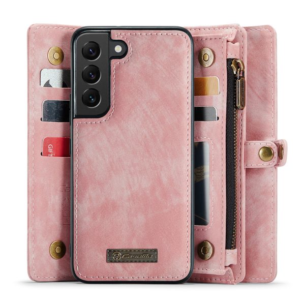 CASEME 008 Series for Samsung Galaxy S21+ 5G Multifunction Phone Case Phone Cover Detachable 2-in-1 Wallet TPU+Split Leather Phone Shell For Cheap