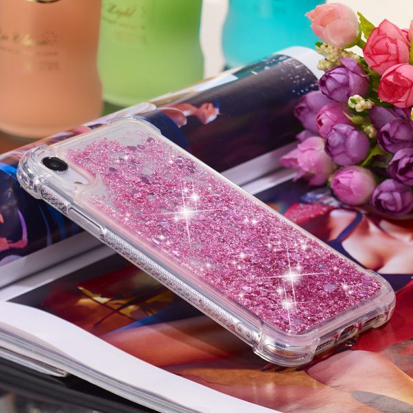 Glitter Powder Quicksand Shockproof TPU Cellphone Casing for iPhone XR 6.1 inch Online Sale